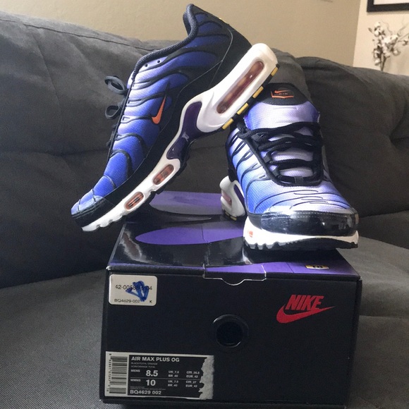 air max plus purple and orange
